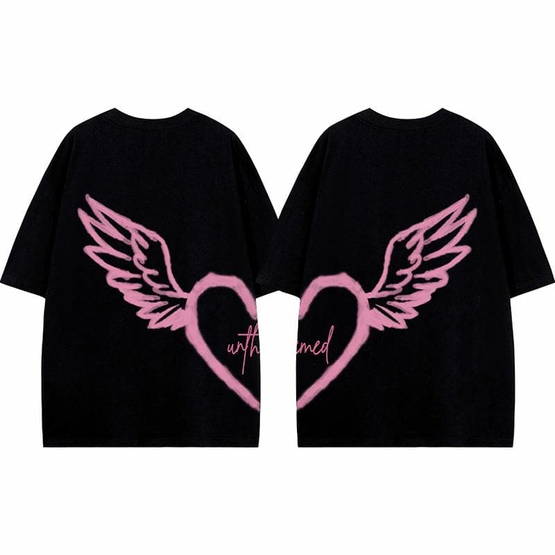 UNthemed Graffiti Heart Wings Tee