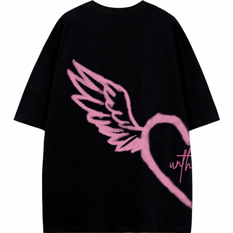 UNthemed Graffiti Heart Wings Tee