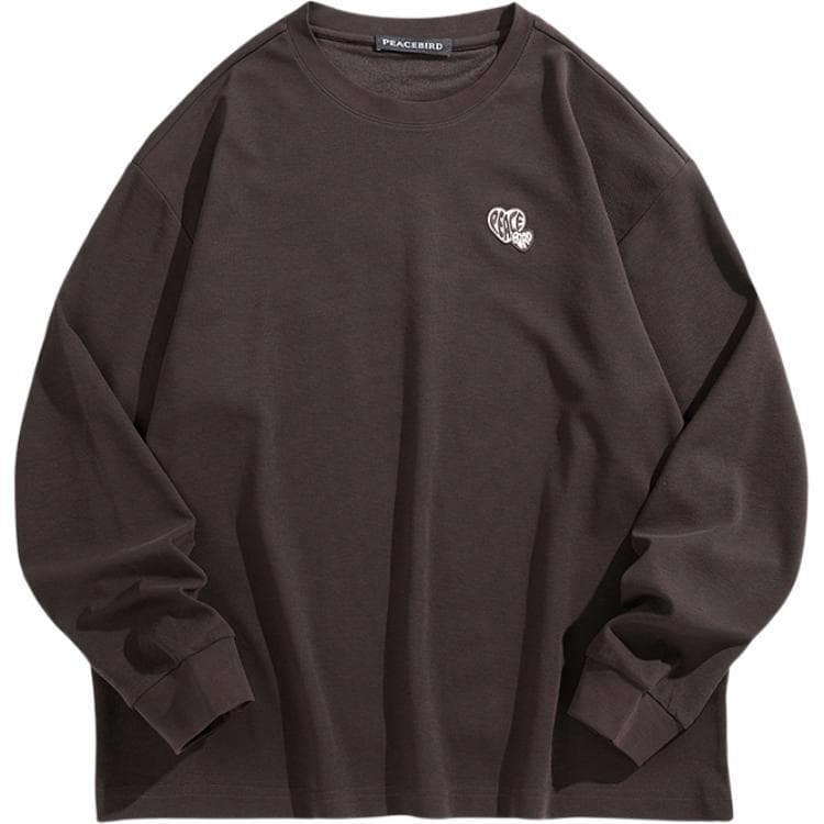 PEACEBIRD MEN Waffle Embroidered Crewneck Tee