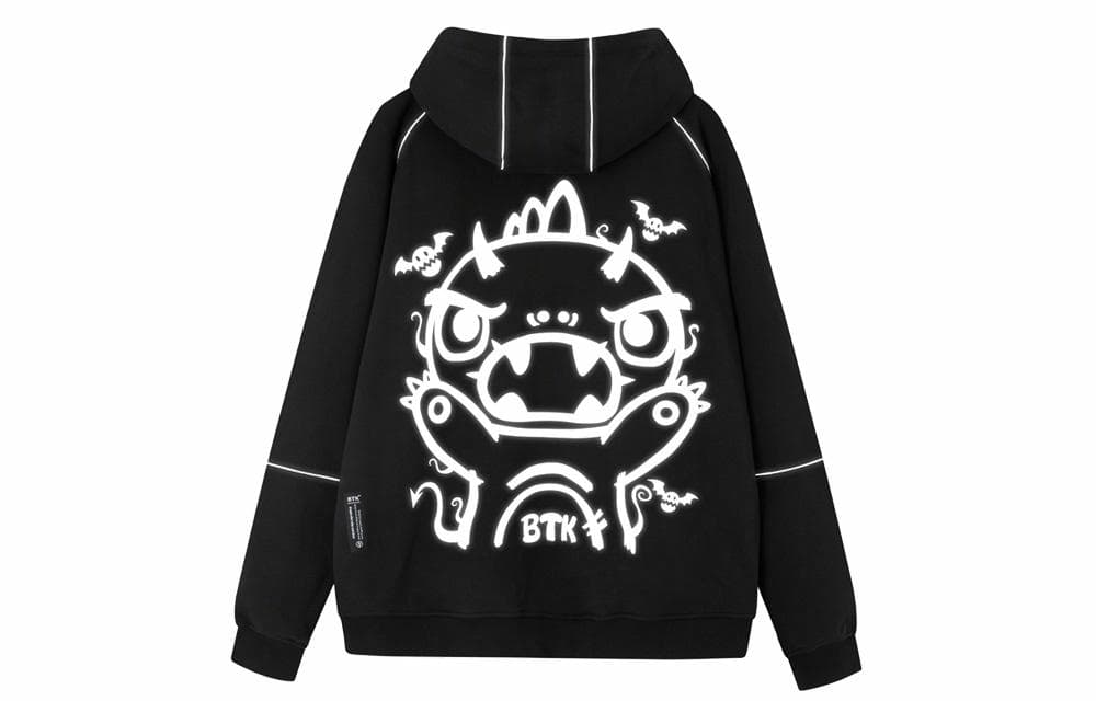 BTK Reflective Demon Monster Hoodie