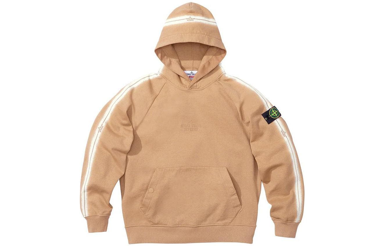 Supreme x Stone Island Stripe Hooded Sweatshirt