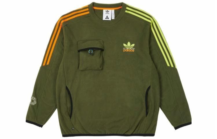 adidas x PALACE Striped Logo Crewneck Sweatshirt Green
