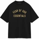 Fear of God Essentials Jersey Crewneck Tee Obsidian Black