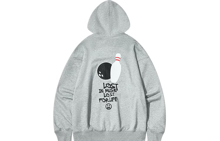 BEASTER Bowling Letter Print Hoodie