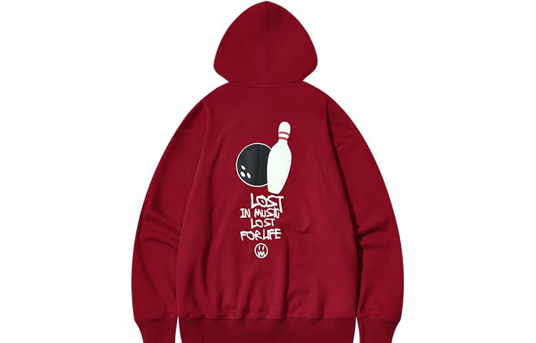 BEASTER Bowling Letter Print Hoodie
