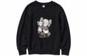 UNIQLO SS23 Cartoon Print Crewneck Sweatshirt Black