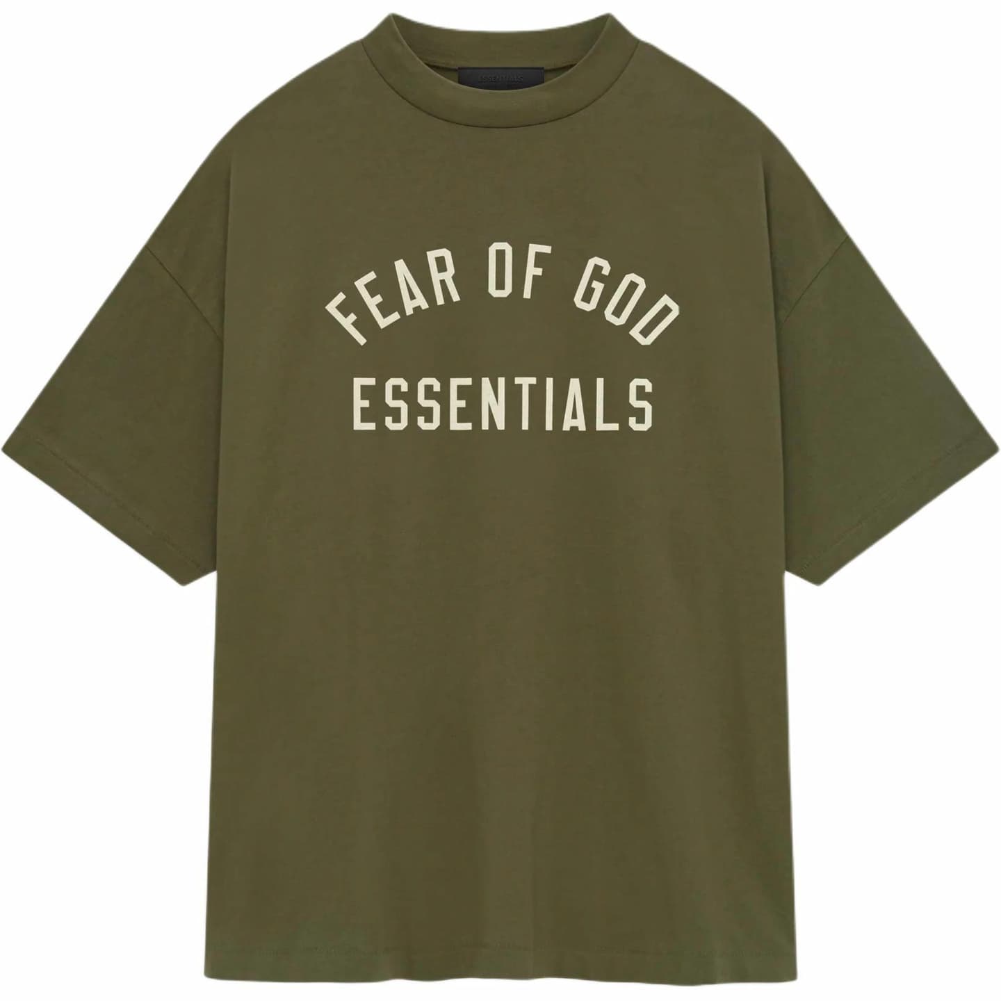 Fear of God Essentials Jersey Crewneck Tee Military