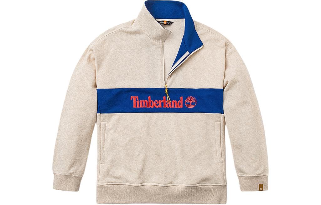 Timberland x C.F. STEAD SS24 Indigo Suede Half-Zip Pullover