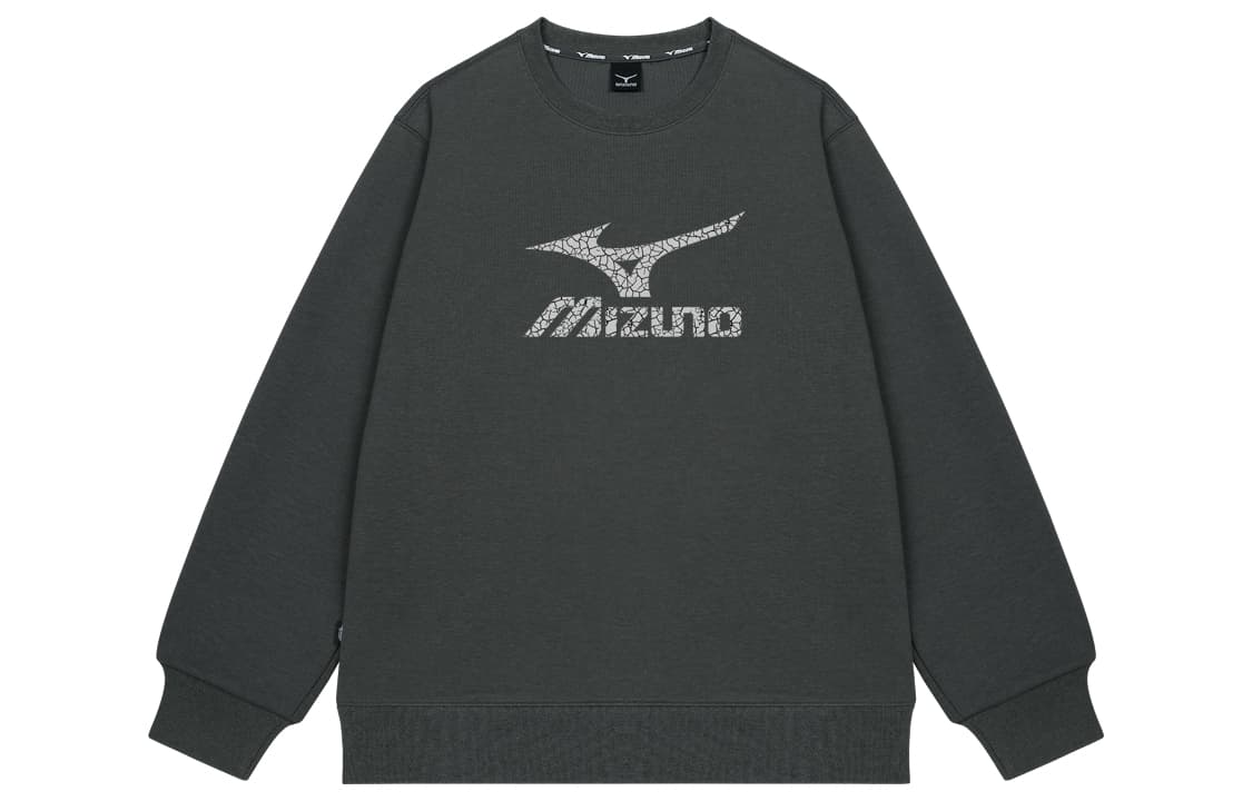 Mizuno Retro Logo Pullover Hoodie Black
