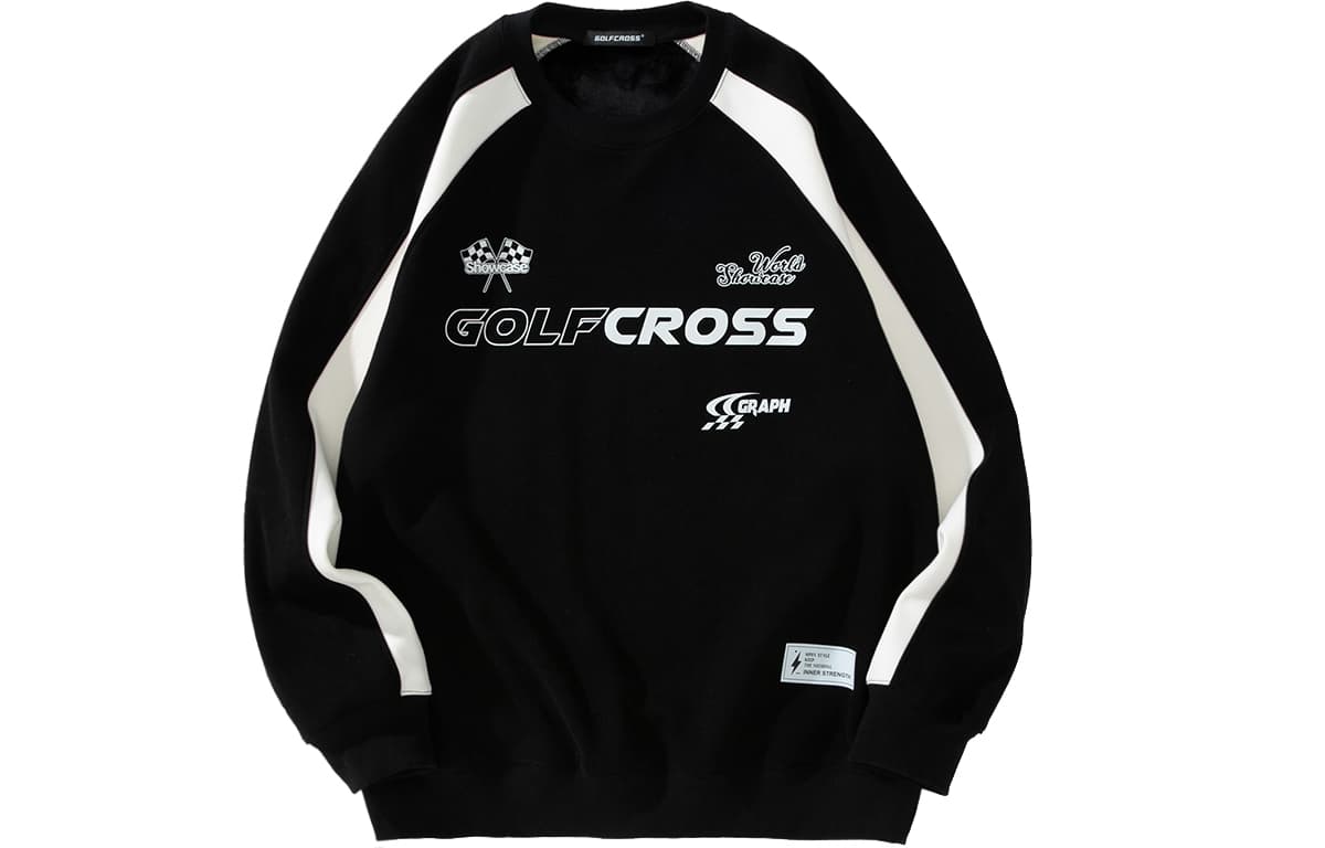 GOLFCROSS Logo Print Sweatshirt
