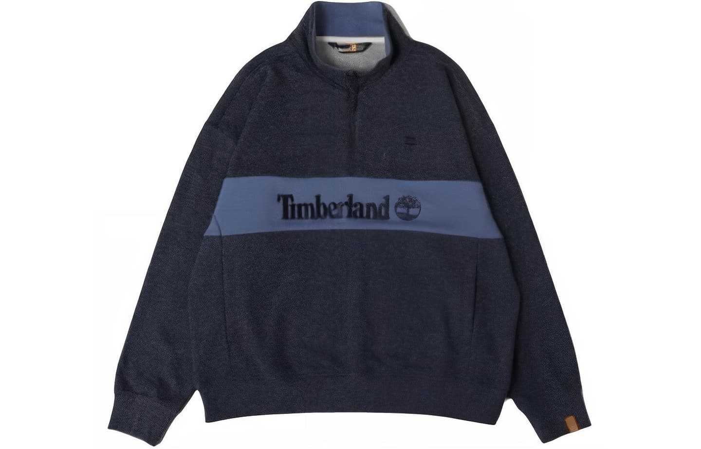 Timberland x C.F. STEAD SS24 Indigo Suede Half-Zip Pullover