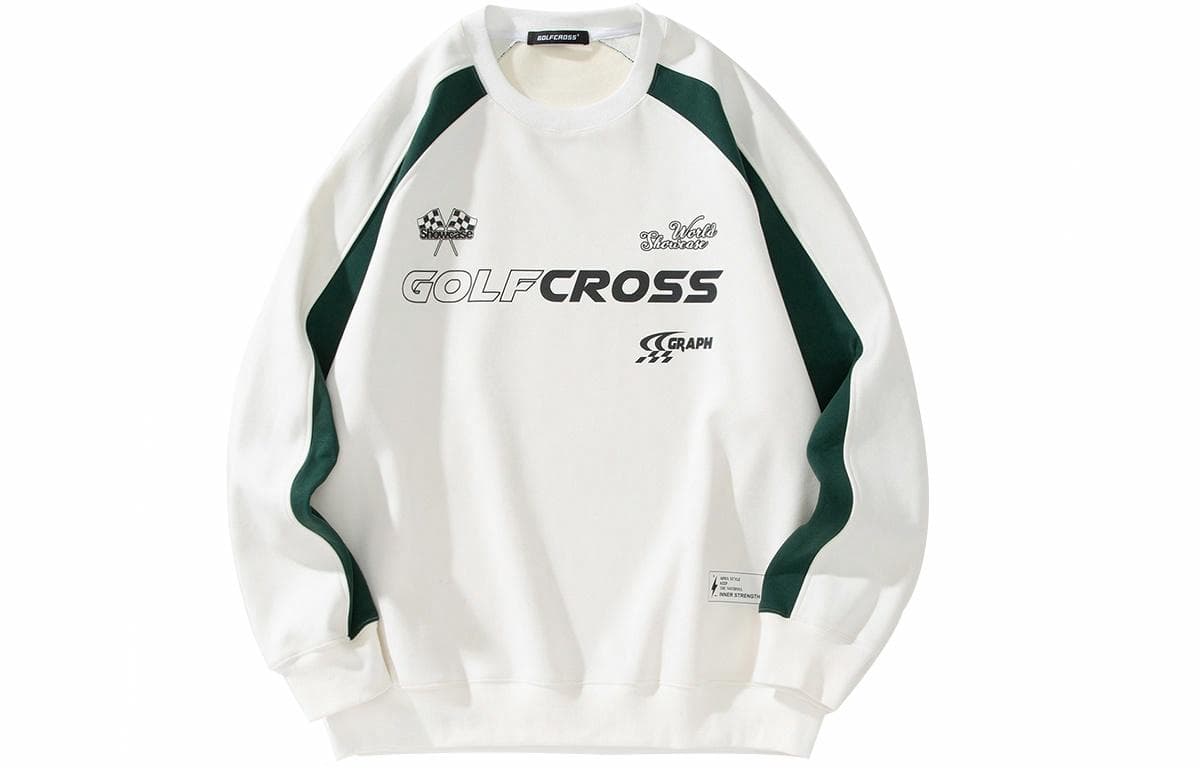 GOLFCROSS Logo Print Sweatshirt