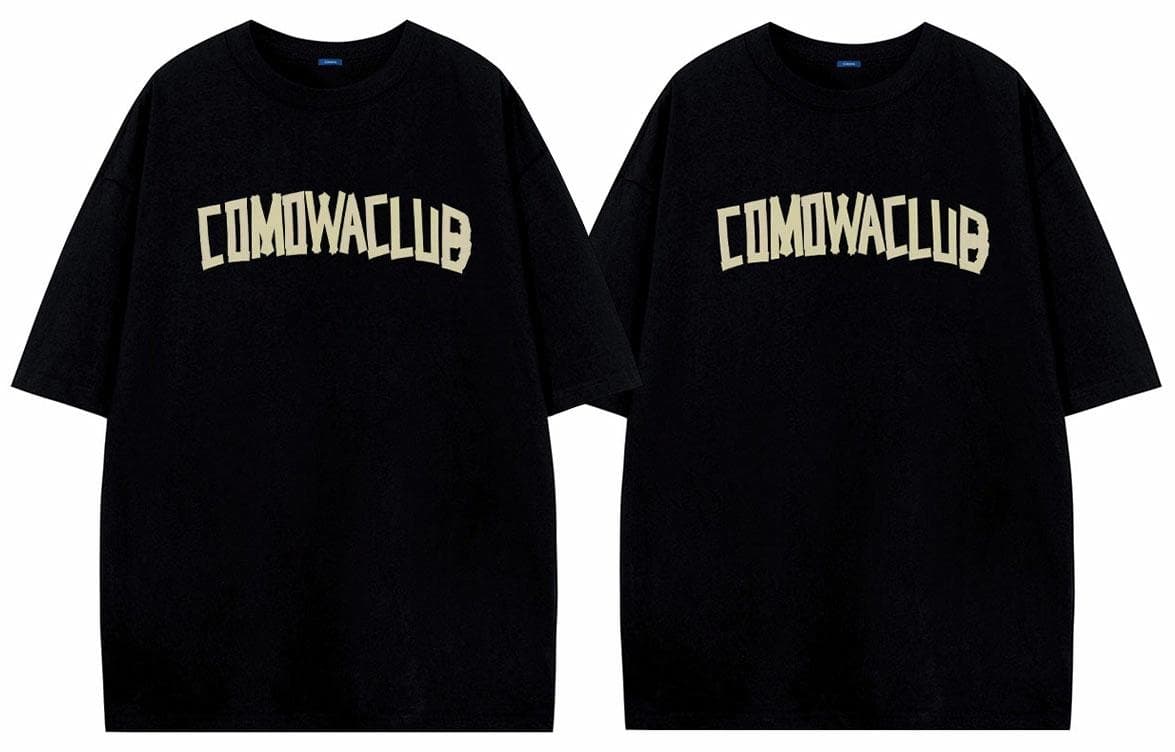 COMOWA Graffiti Tape Stars Moon Logo Tee Set