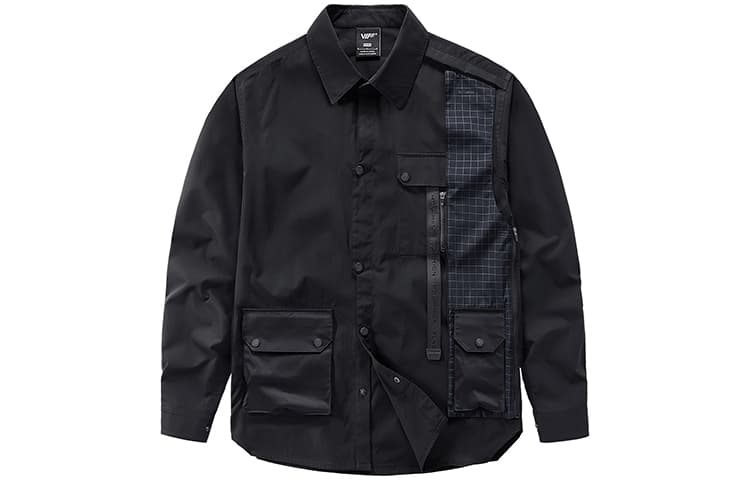VIP Long Sleeve Checkered Shirt Black