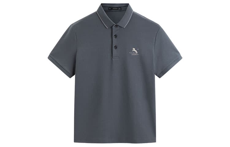 PEACEBIRD MEN Logo Embroidered Polo Shirt