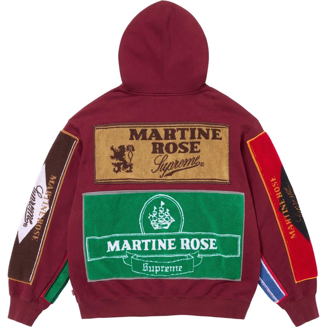 Supreme x Martine Rose Towel Zip Up Hooded Sweatshirt