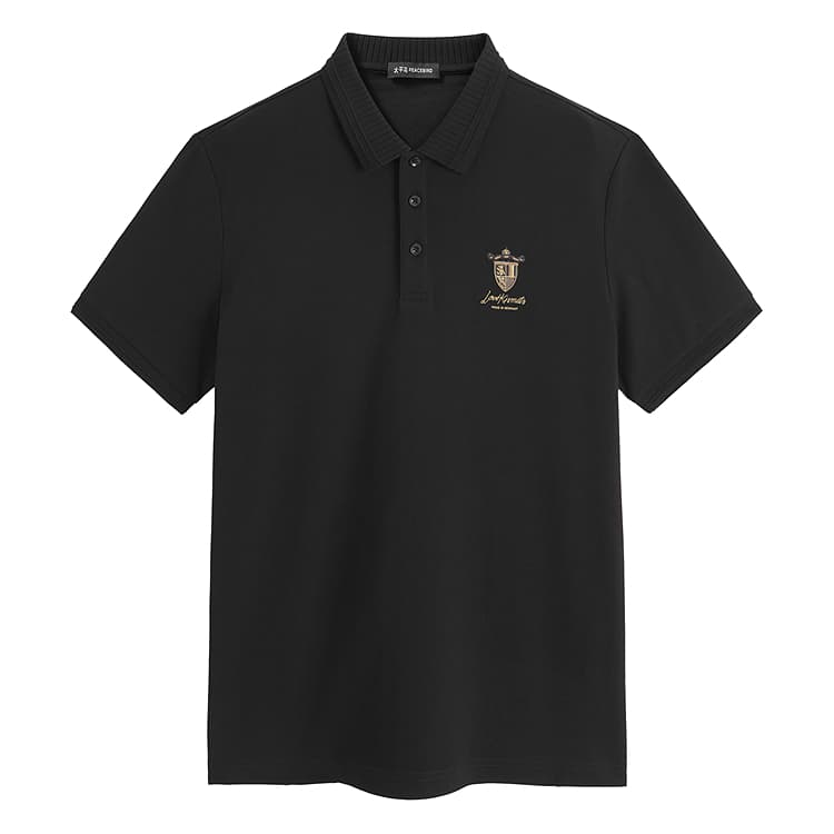 PEACEBIRD MEN Cool Embroidered Polo Shirt