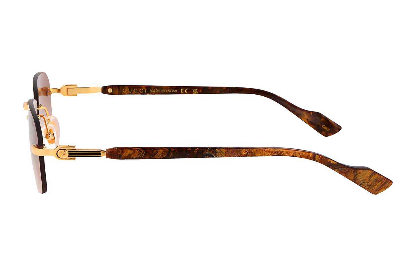 Gucci Rectangular Sunglasses Brown