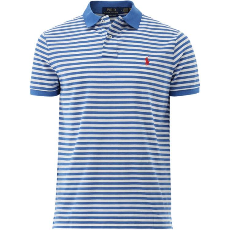 Polo Ralph Lauren Striped Polo Shirt Blue