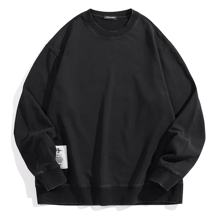 PEACEBIRD MEN Loose Washed Heavyweight Sweatshirt