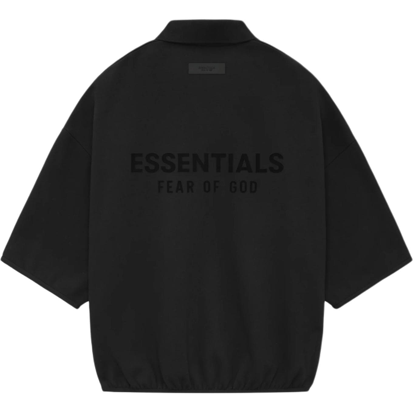 Fear of God Essentials 3/4 Sleeve Polo Black