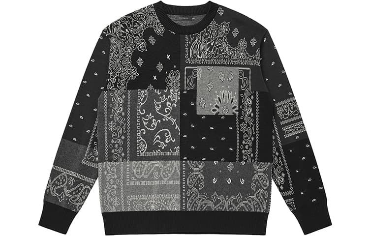 PEACEBIRD MEN Cashew Flower Crewneck Sweater
