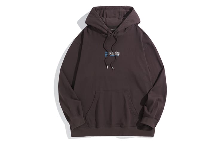 PEACEBIRD MEN Hoodie Colorblock Embroidery