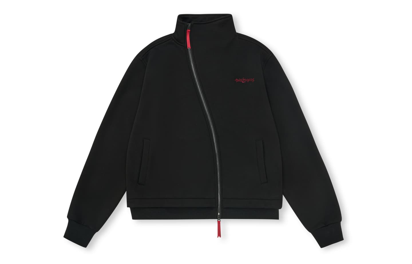 FPA Snake Year Limited Irregular Collar Zip Hoodie Red