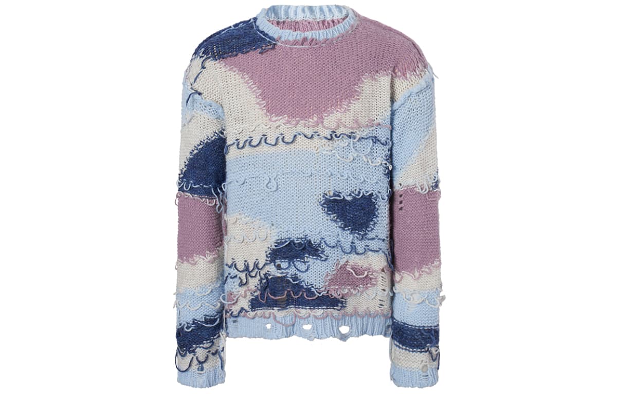 ROCAWEAR SS25 Irregular Texture Tassel Pullover