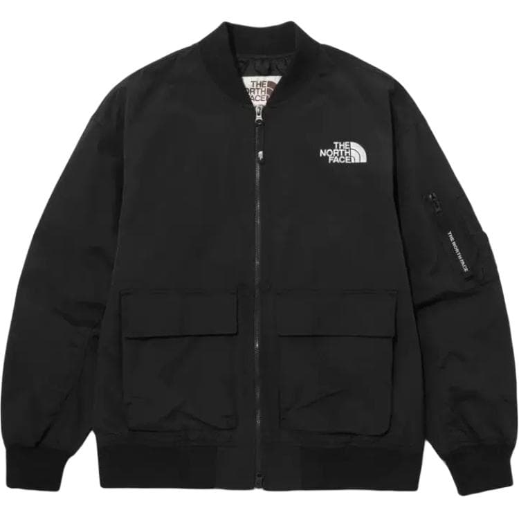 The North Face SS23 Colorblock Logo Print Jacket Black