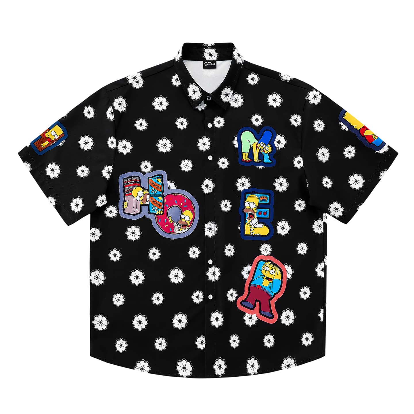 The Simpsons Retro Logo Hawaiian Shirt