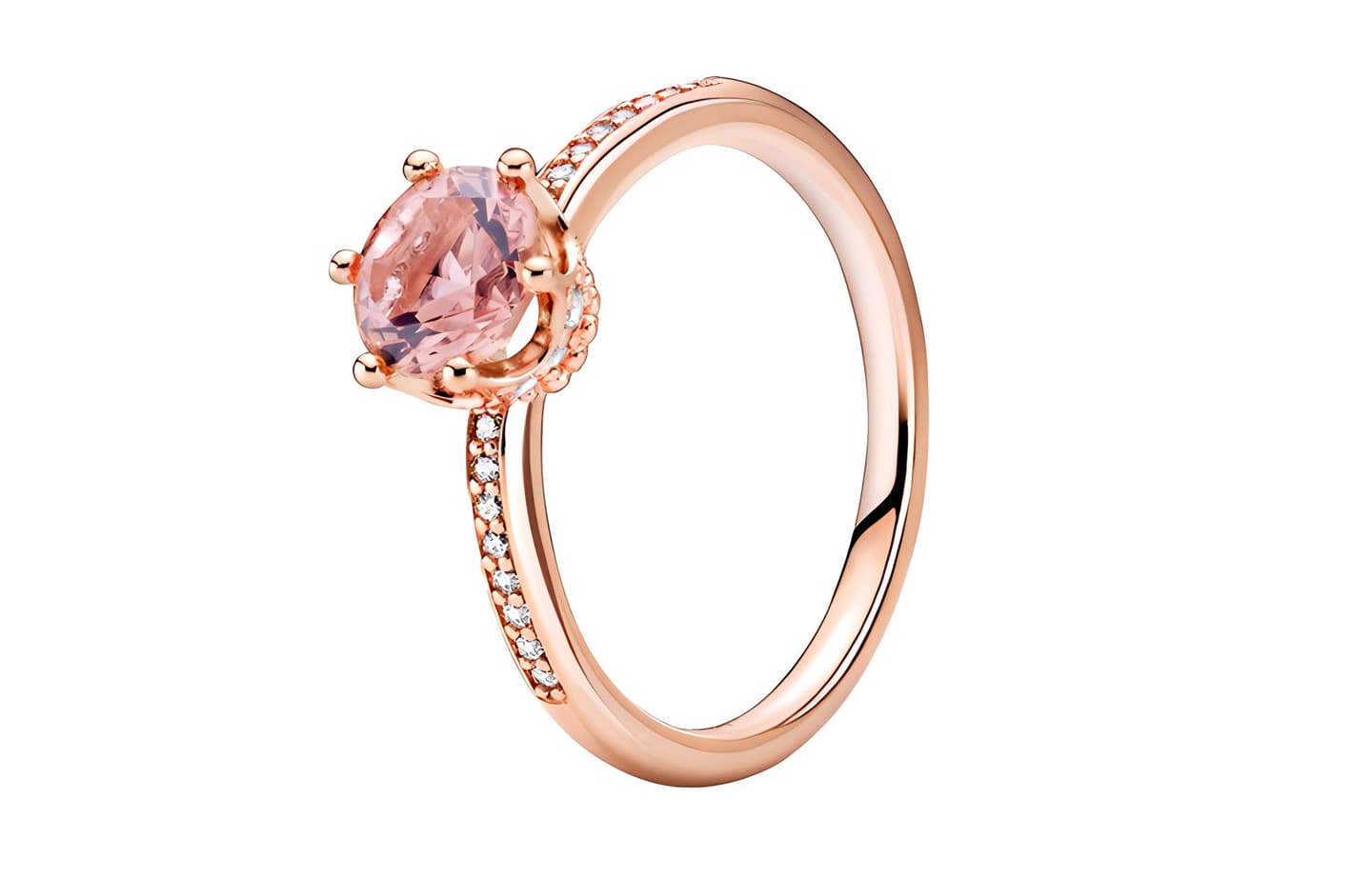 Pandora Shining Crown Ring Pink