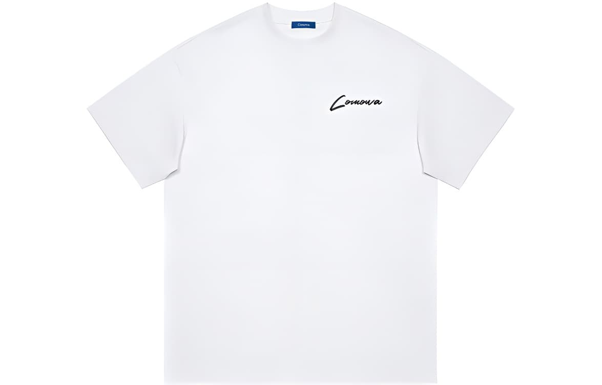 COMOWA Vintage Embroidered Heart Logo T-Shirt