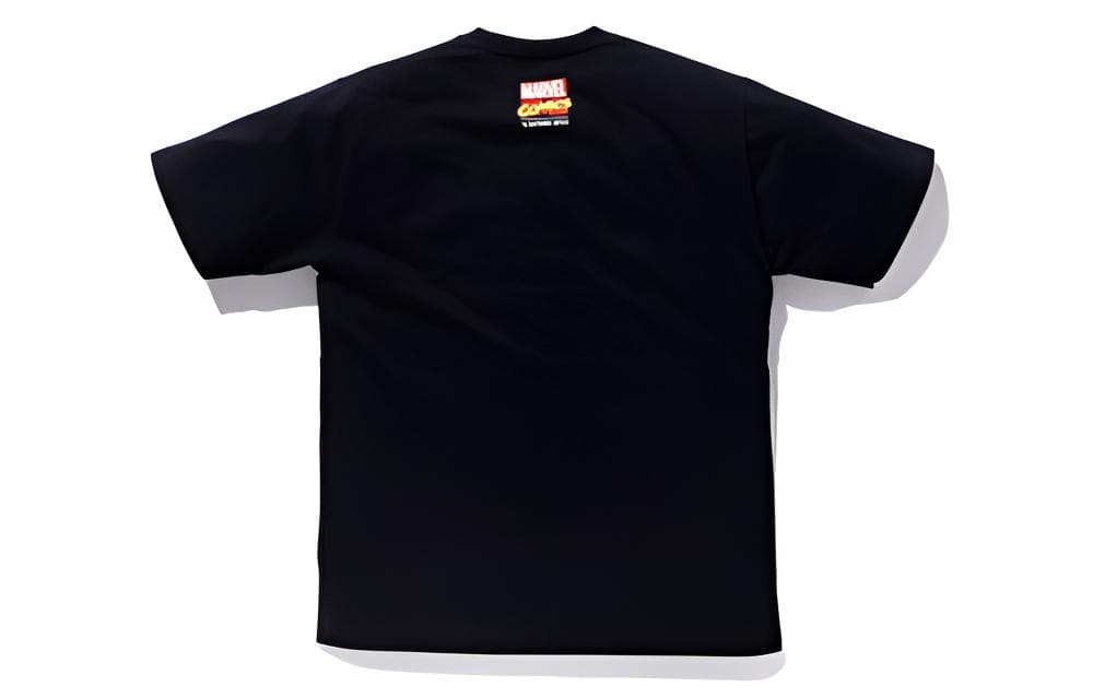 A BATHING APE x Marvel Bape Head T-Shirt Black