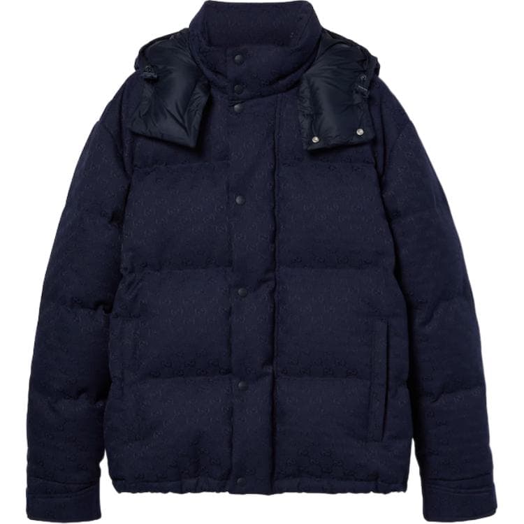 GUCCI SS25 Printed Zip Detachable Hood Jacket