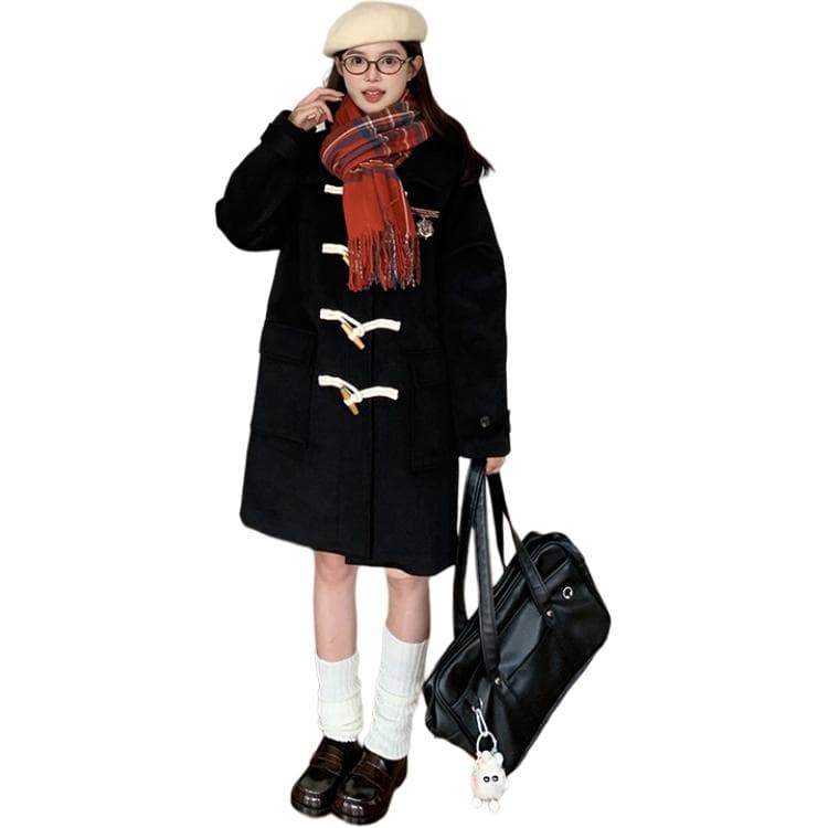 Dongjing Black Wool Coat