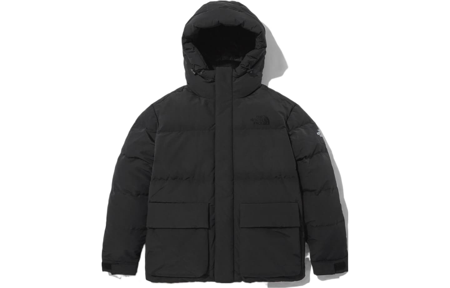The North Face Logo Print Down Jacket Black