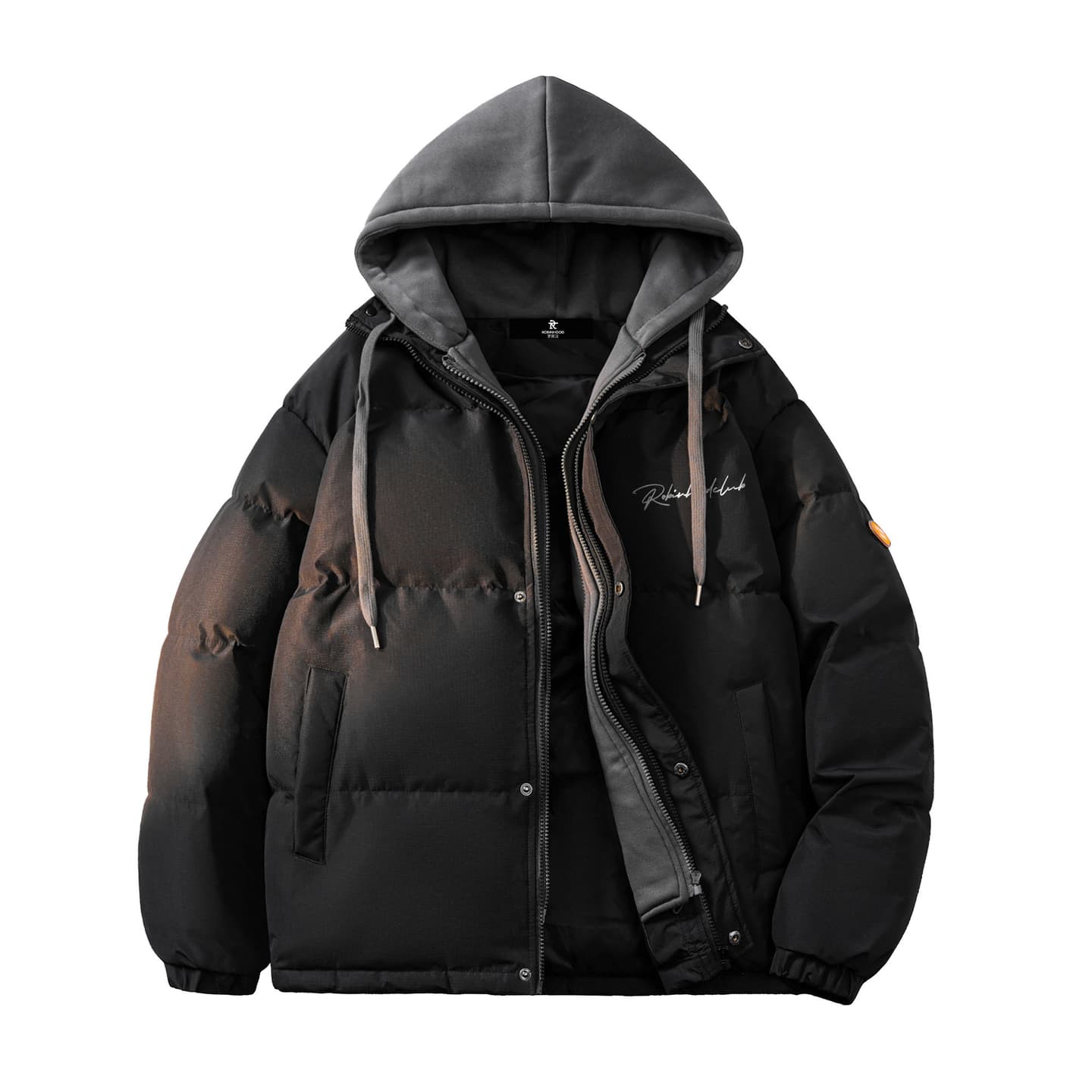ROBINHOOD Vintage Signature Hoodie Down Jacket
