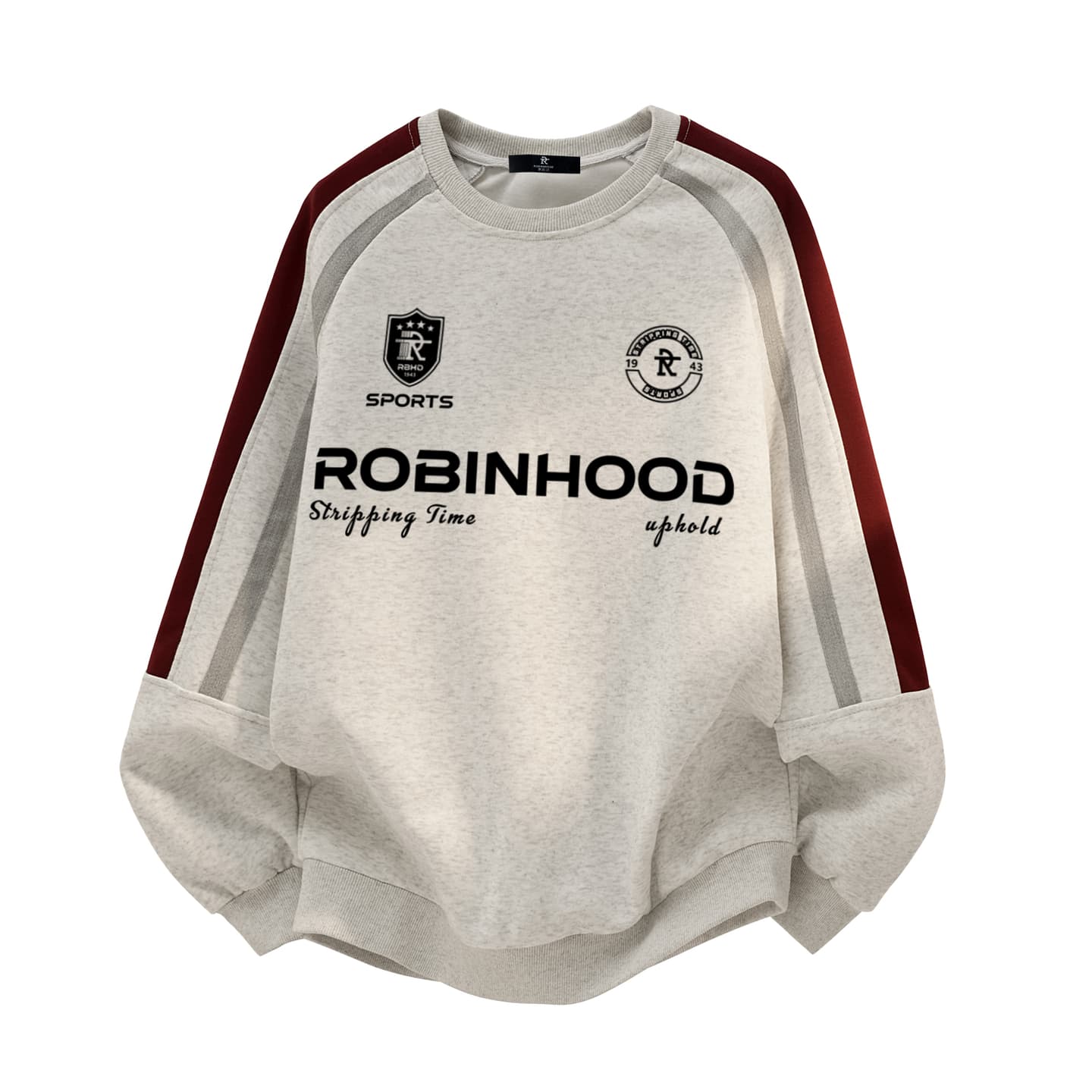 ROBINHOOD Retro Colorblock Logo Sweatshirt