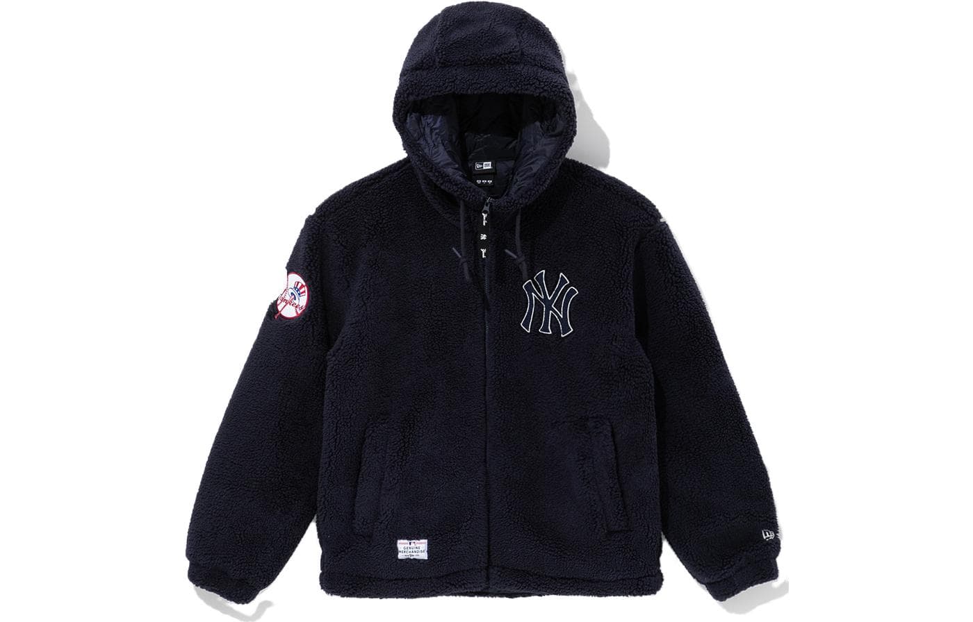 New Era x MLB Yankees Zip Hoodie Navy