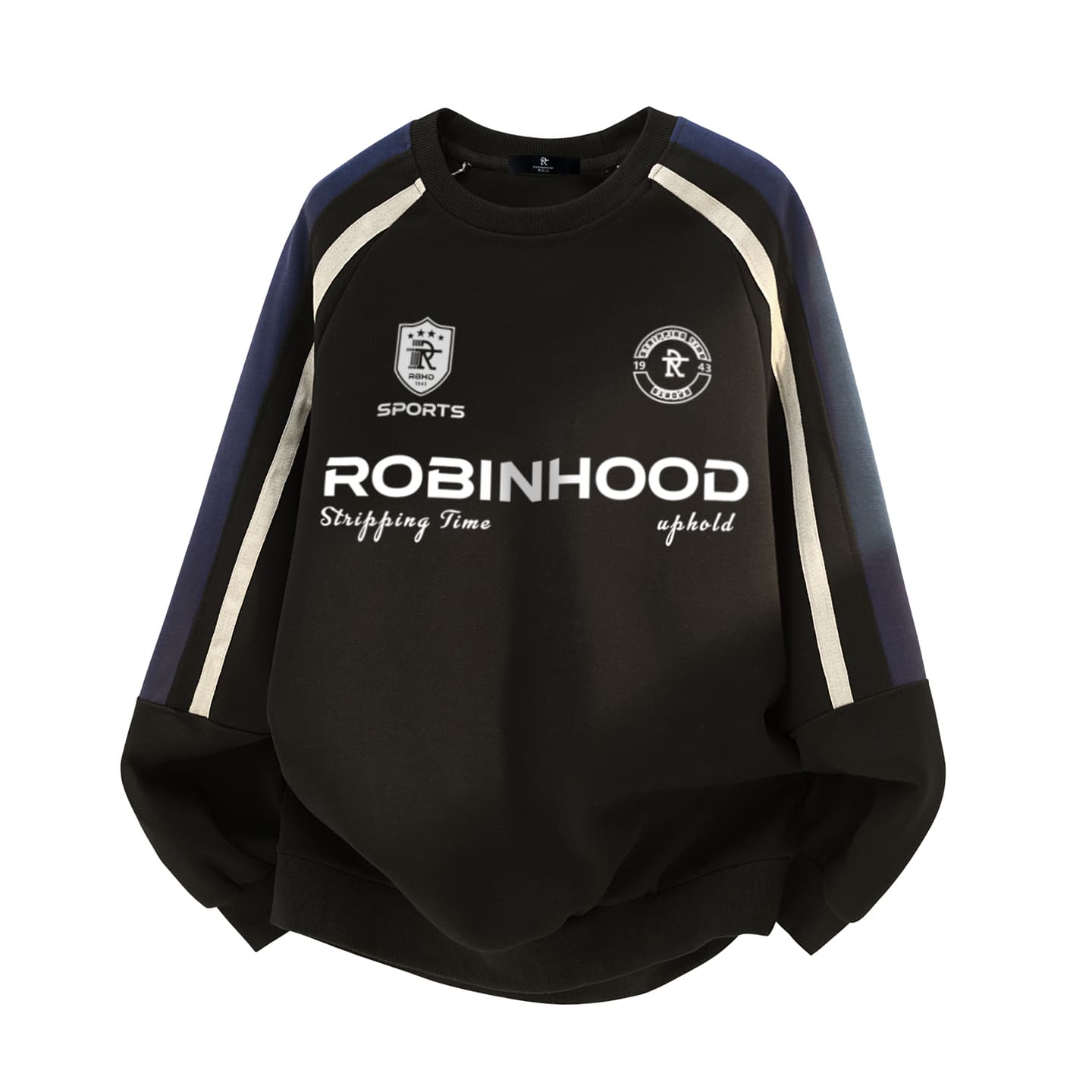 ROBINHOOD Retro Colorblock Logo Sweatshirt