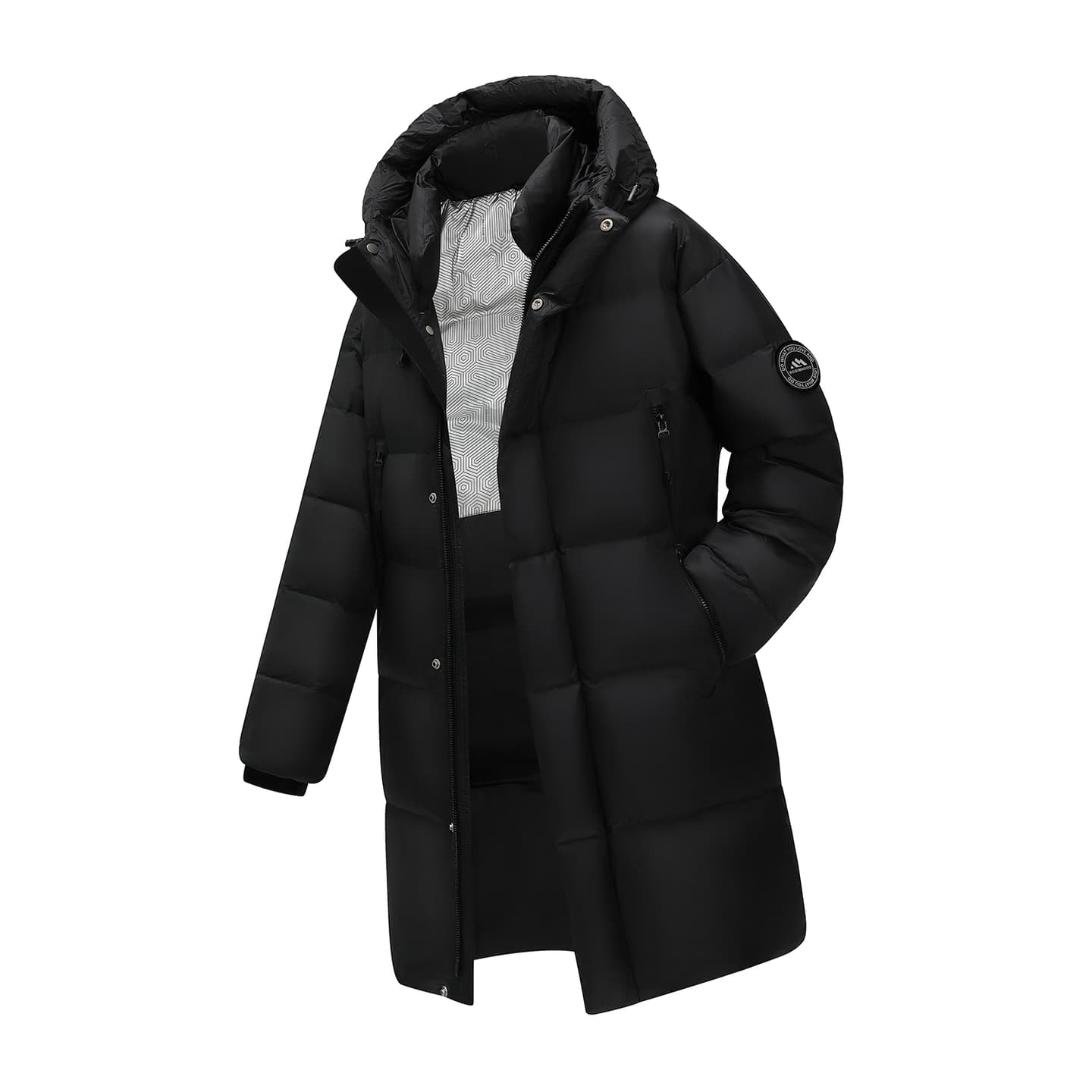 ROBINHOOD Basic Outdoor Hooded Down Jacket