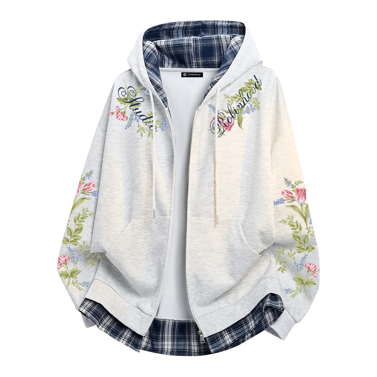 ROBINHOOD Classic Plaid Hoodie
