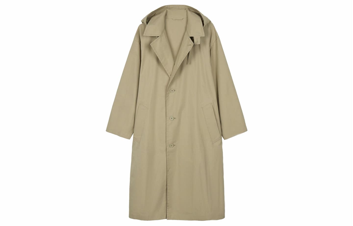 UNIQLO U Series Hooded Coat Khaki