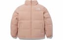 The North Face Logo Embroidered Reversible Down Jacket Light Pink