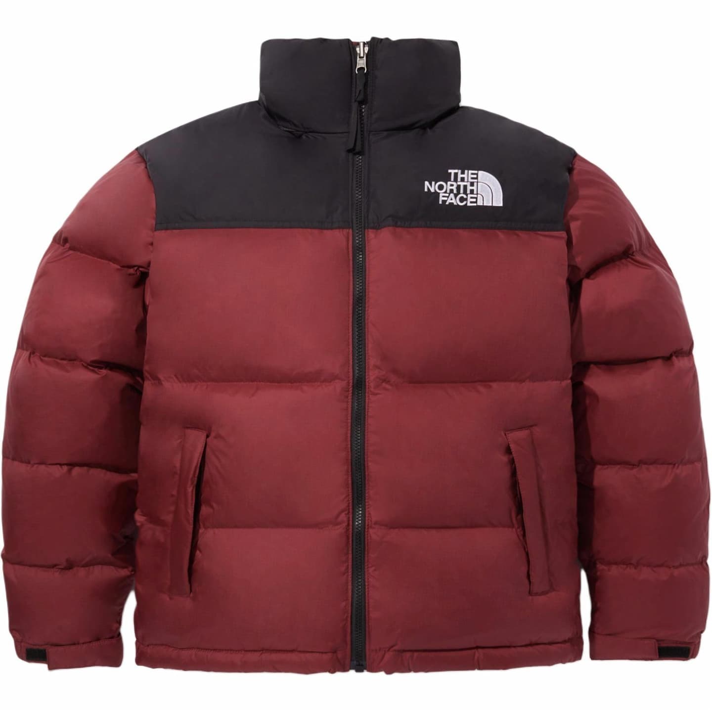 The North Face Logo Print Zip Hoodie Jacket Red