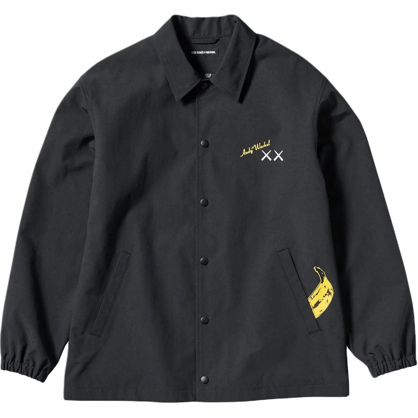 UNIQLO KAWS x WARHOL Banana Print Jacket Black