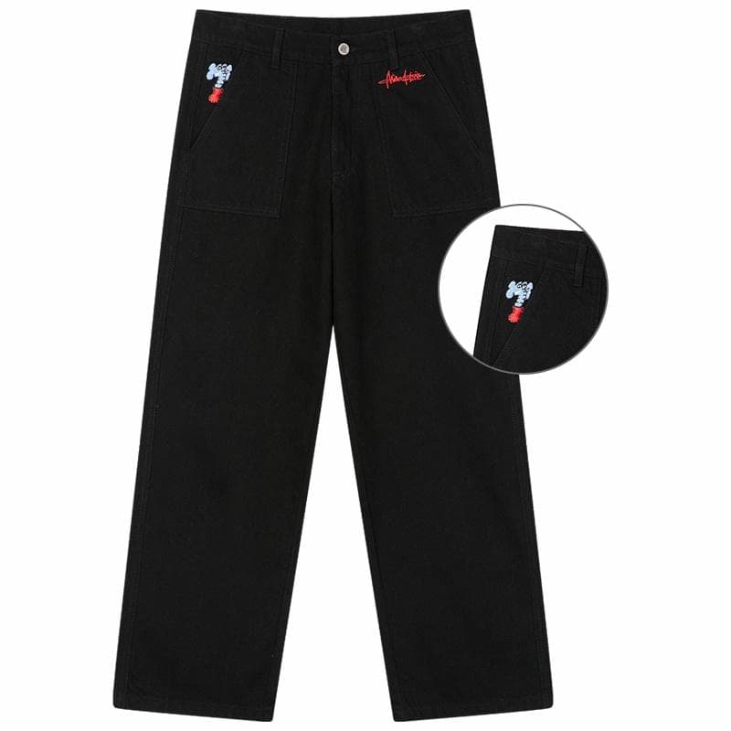 MIND ERROR Logo Jeans