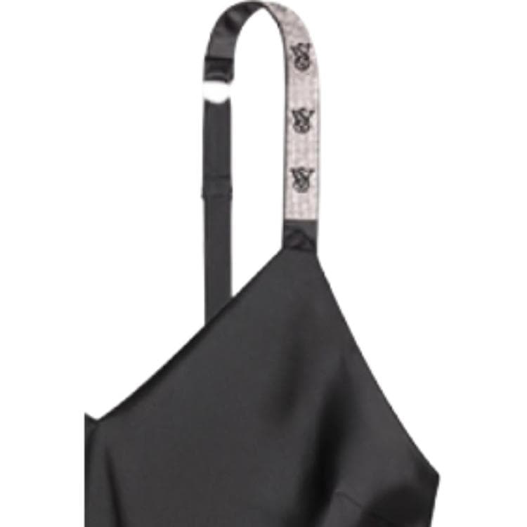 Victoria's Secret Logo Strap Slipdress Black