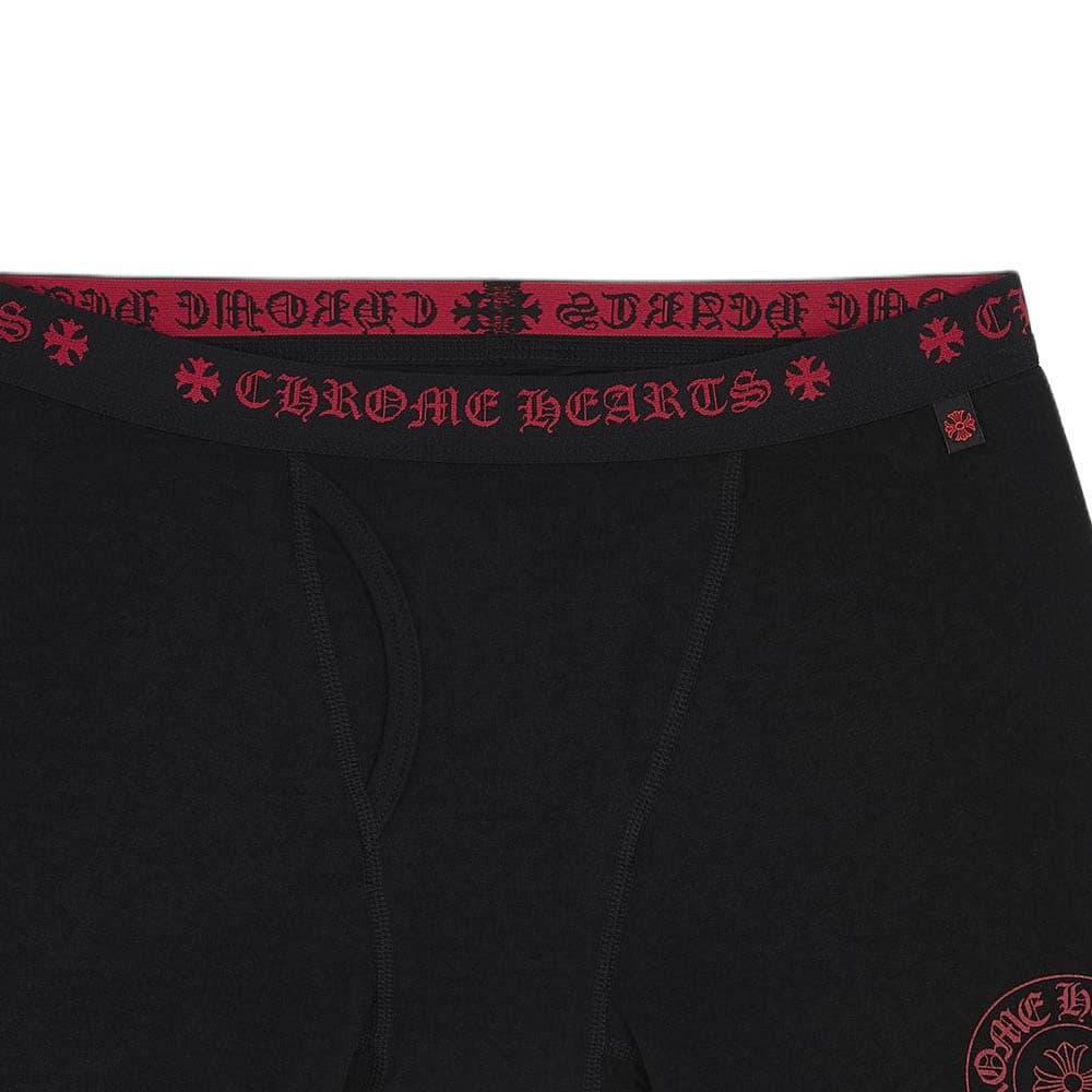Chrome Hearts Long Underwear Black Red